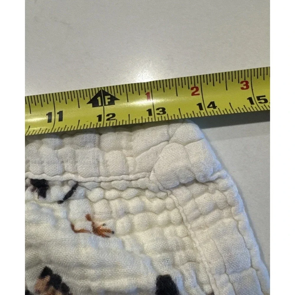 Milkbarn Bamboo Blend Chicken Print Burp Cloth Tiny‎ Lovey Country Farm Cottage